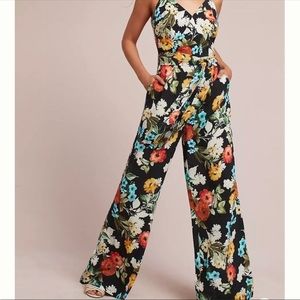 Floral wide leg jumper